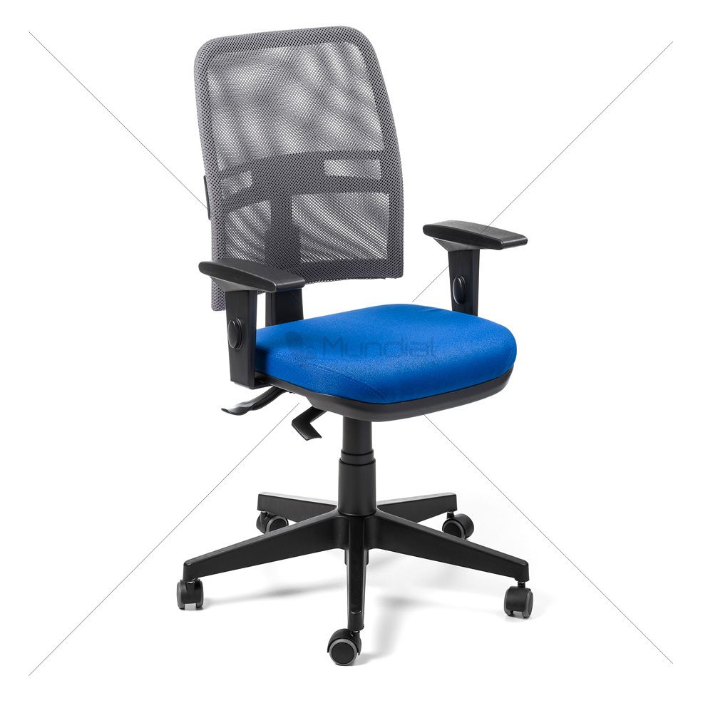 Cadeira Executiva NewNet 16003 BN SRE - Braços SL - Base Nylon
