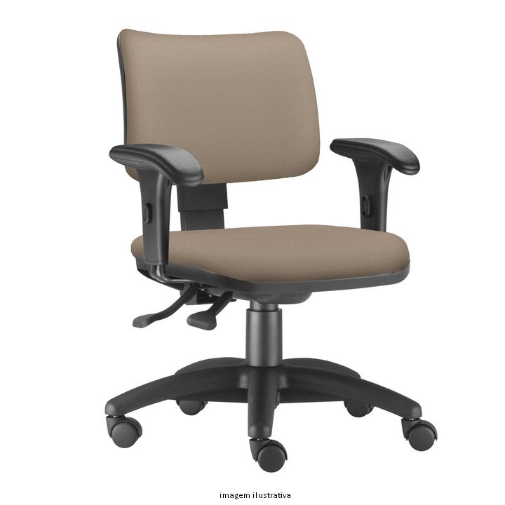 Cadeira Executiva Zip Estofada com Braço Base Nylon BKG